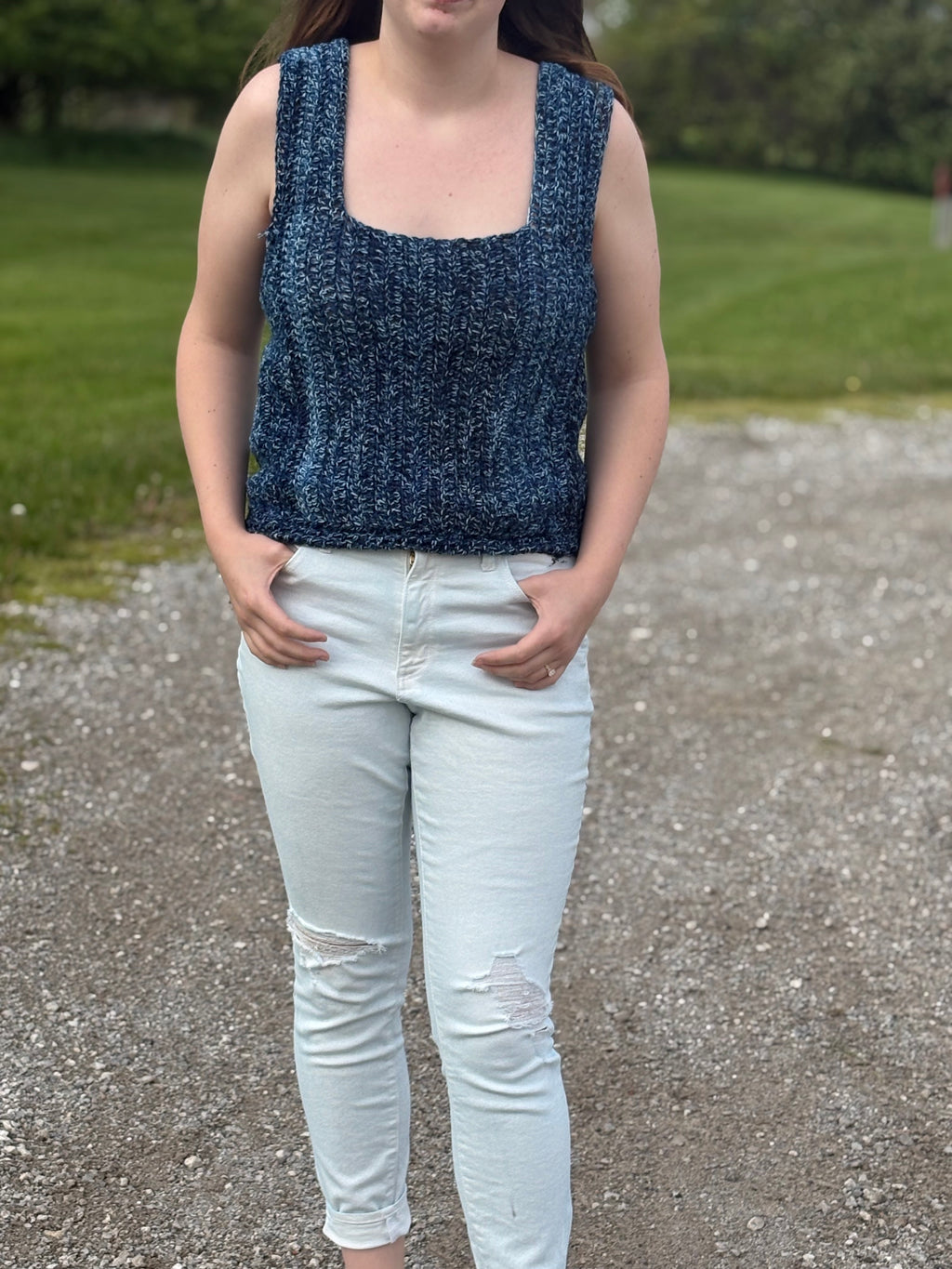Tank Top | Variegated Blue