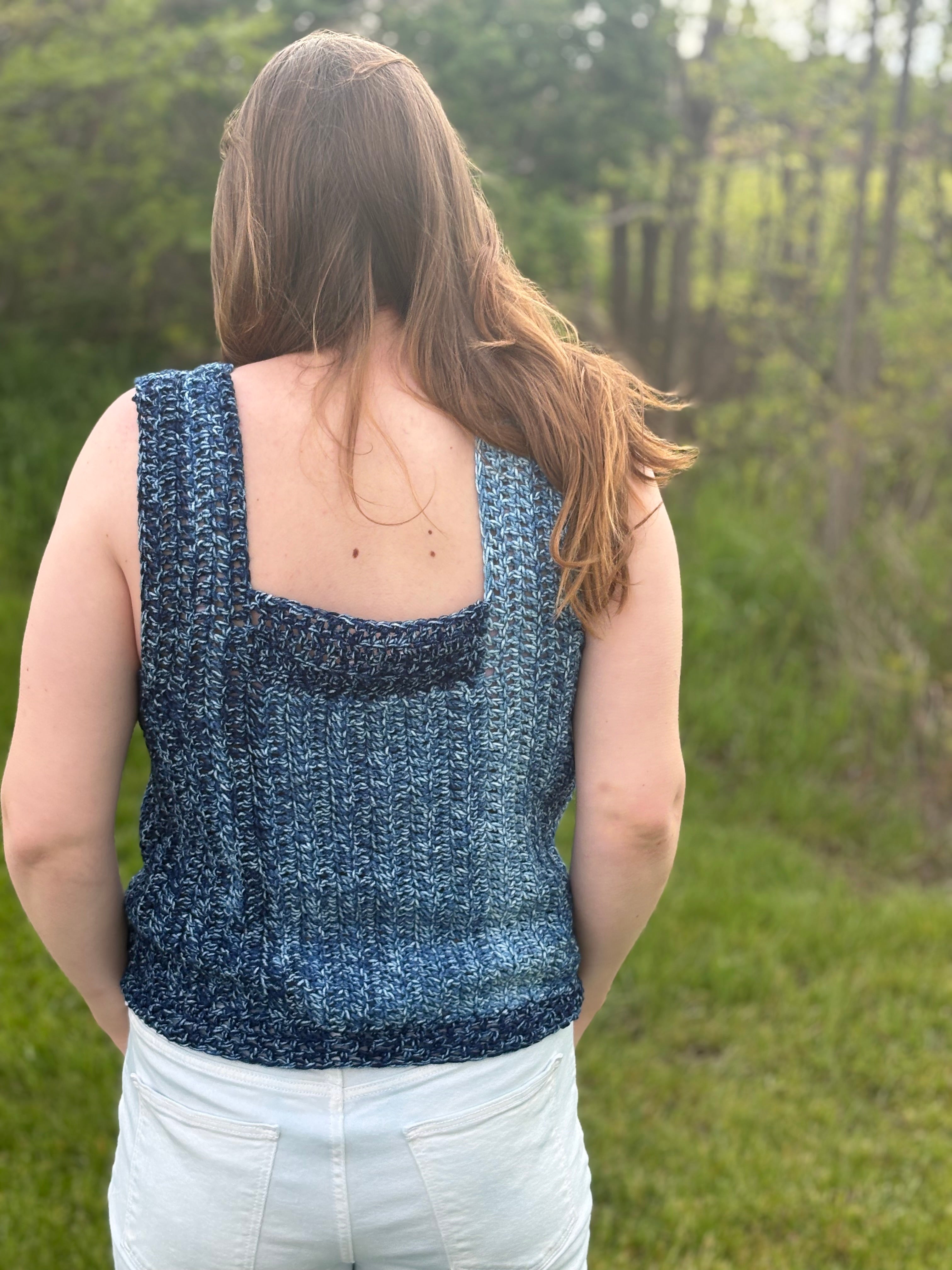 Tank Top | Variegated Blue